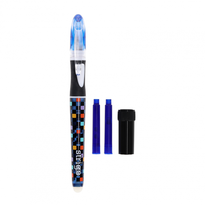 Stilou cerneala termosensibila Strigo Pixel SSC470, 2 rezerve si dispozitiv curatare penita