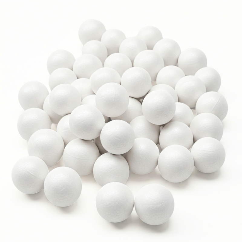 Accesorii creatie - polistiren - sfera mica, alb, 2cm, set 35-40 buc, Colorarte