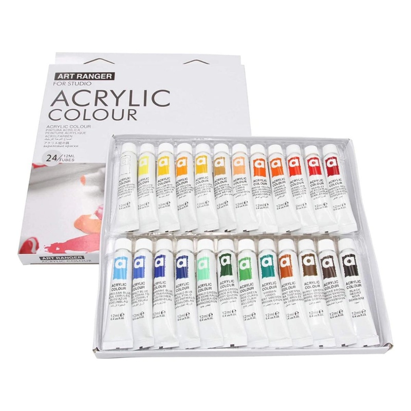 Culori acrilice Magi-Wap, 24 culori x 12ml, EA2412C