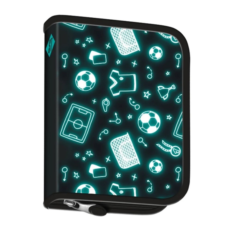 Penar neechipat St.Majewski St.Right Neon Football, 1 fermoar, 2 extensii, negru cu bleu
