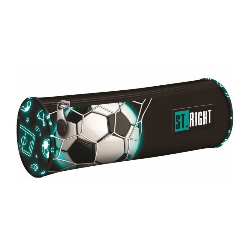 Penar neechipat St.Majewski St.Right Neon Football, 1 fermoar, negru, cilindric