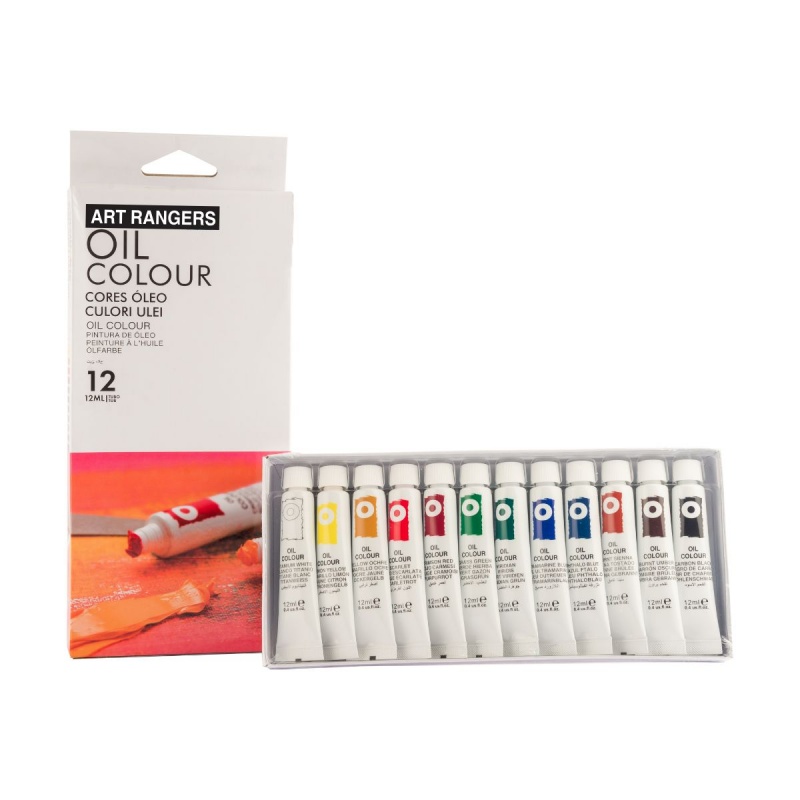 Culori ulei Colorarte, 12 culori x 12ml, EO1212C