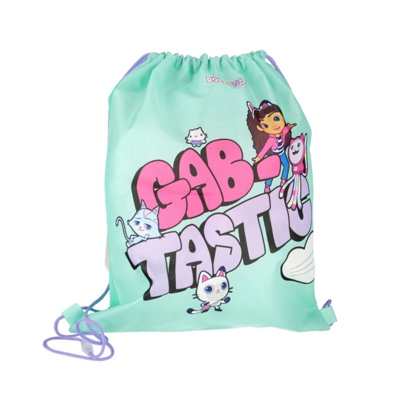 Rucsac cu snur pentru copii Starpak Gabbys Dollhouse, 38.5x33cm, 550810