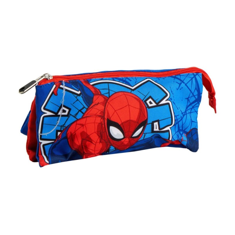 Penar neechipat Cerda Spiderman, 1 fermoar, 3 compartimente, 22.5x11.5x2cm, 493535