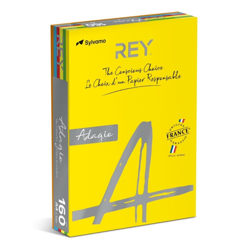 Hartie colorata A4 Rey Adagio, 80g/mp, mix intens, 5x40coli, ADAP480/I-RB, top 200 coli