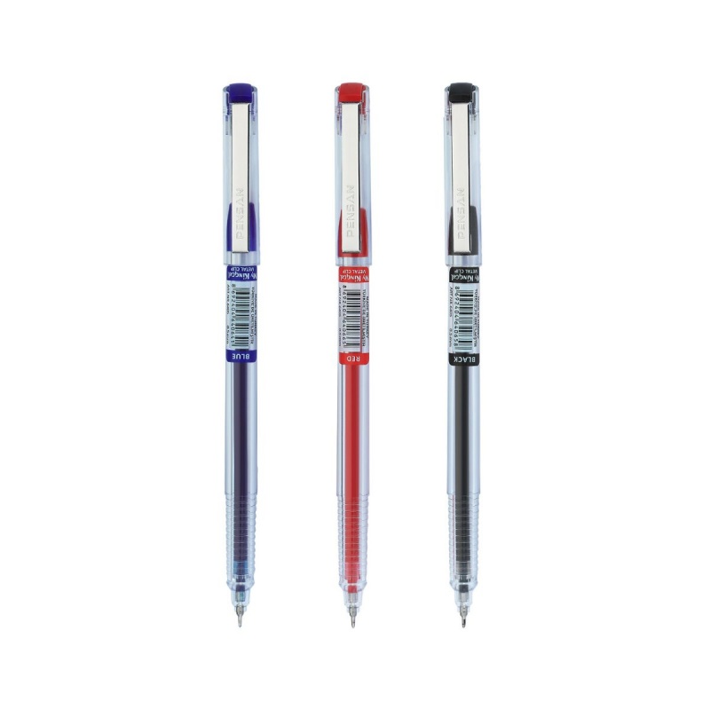 Pix cu gel Pensan My-KingGEL, 0.5mm, cu capac clips metalic, corp transparent, diverse culori