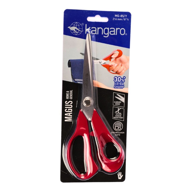 Foarfeca Kangaro Magus MG-85/Y, 21.6cm, lama inox, blister