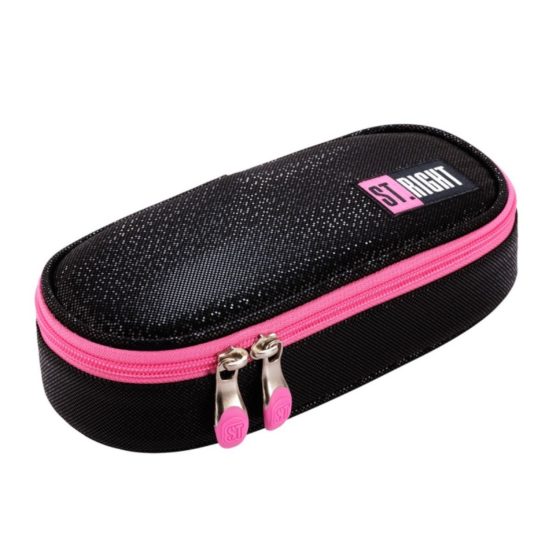 Penar neechipat St.Majewski St.Right Black Glitter, 1 fermoar, 65387, negru/roz, oval