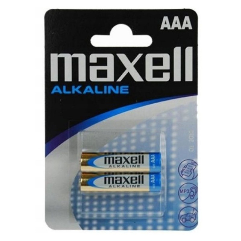 Baterie Maxell AAA / LR3, 1.5V, alcalina, MXBLR032B, blister 2 buc