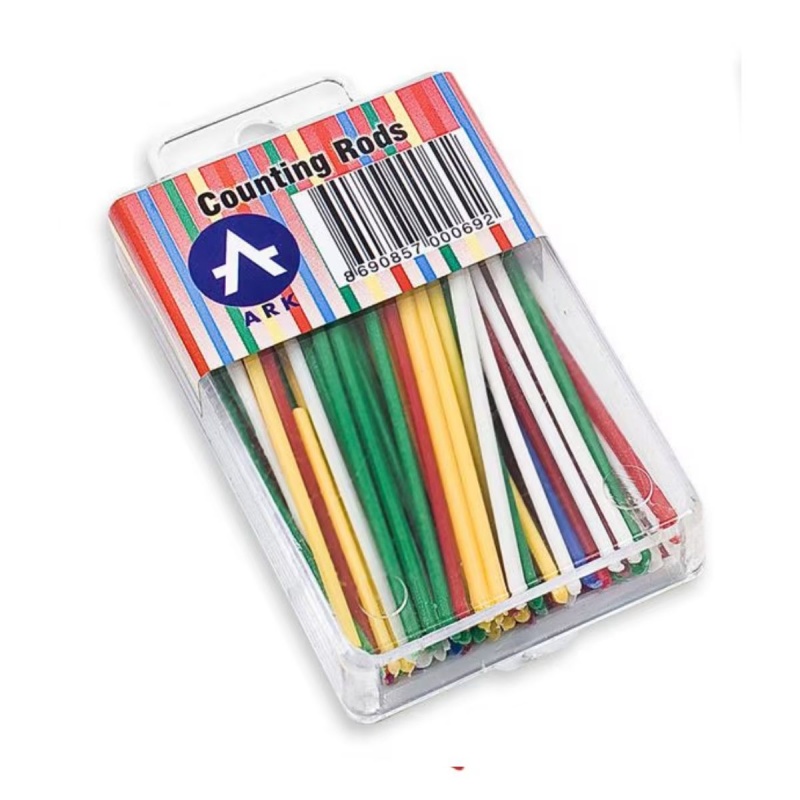 Betisoare scolare pentru numarat ARK 069, set de 80-100 buc, diverse culori, PVC