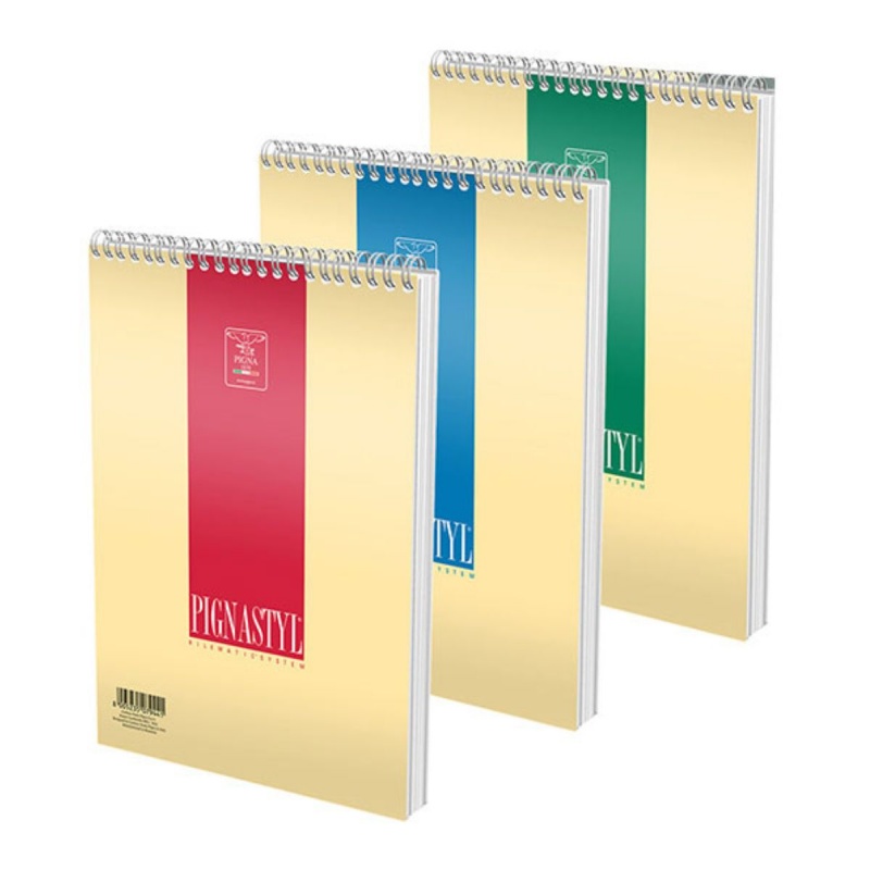 Blocnotes A5 Pigna Styl, 60 file, velin, cu spira