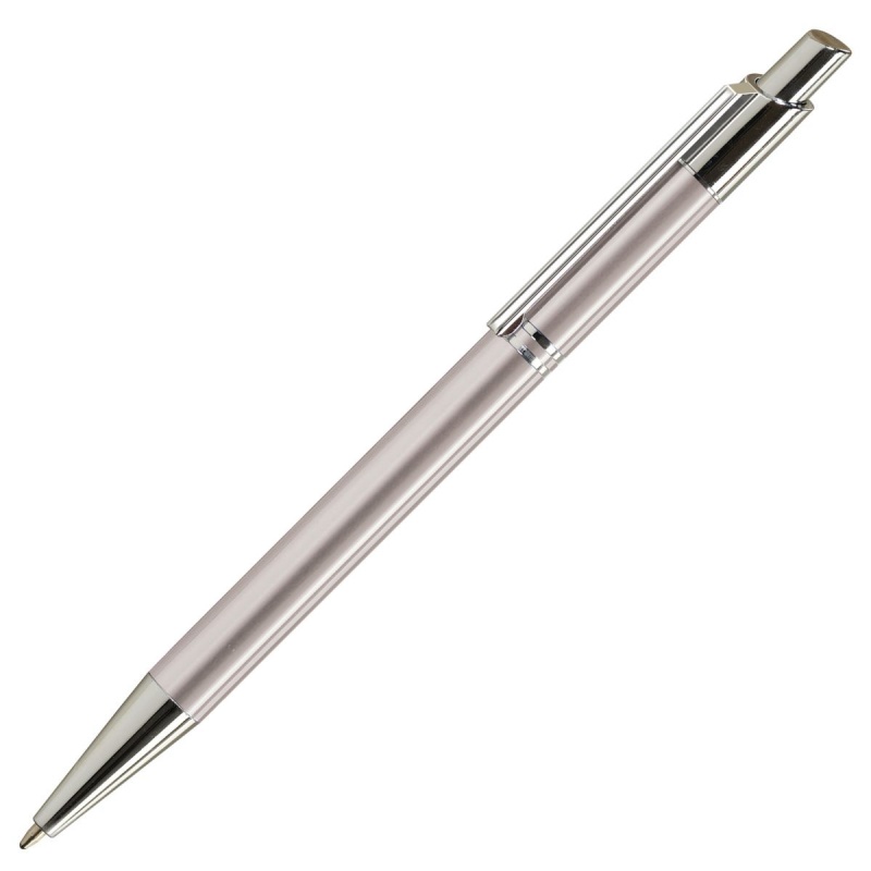 Pix cu bila Office-Cover Tiko, 1.0mm, cu mecanism, pentru personalizare, corp metalic, argintiu