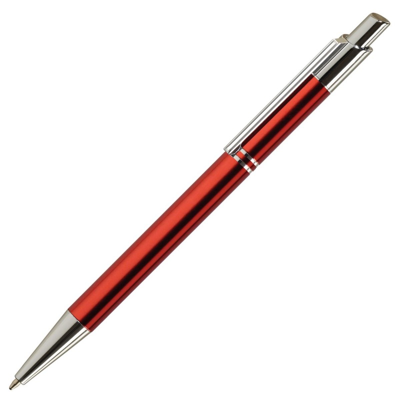Pix cu bila Office-Cover Tiko, 1.0mm, cu mecanism, pentru personalizare, corp metalic, rosu