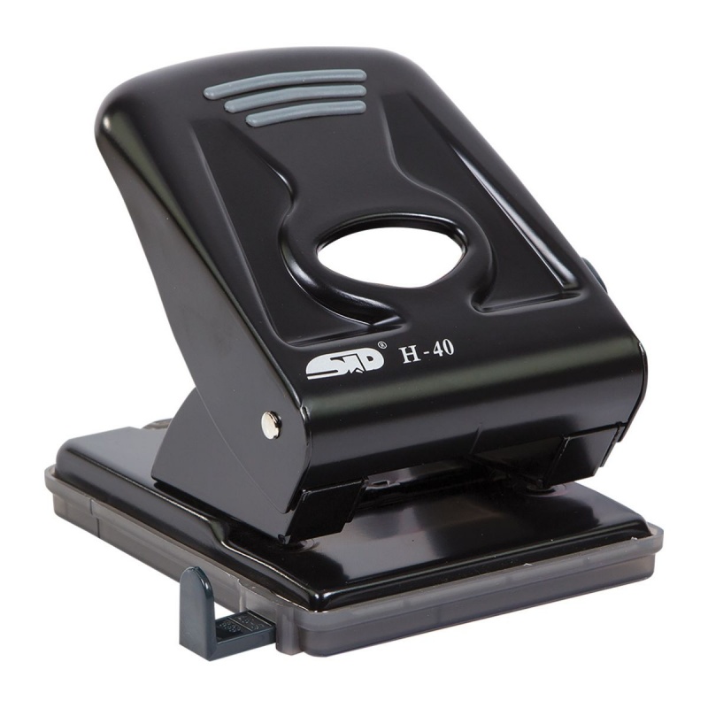 Perforator STD H-40, 40 coli, plastic, negru