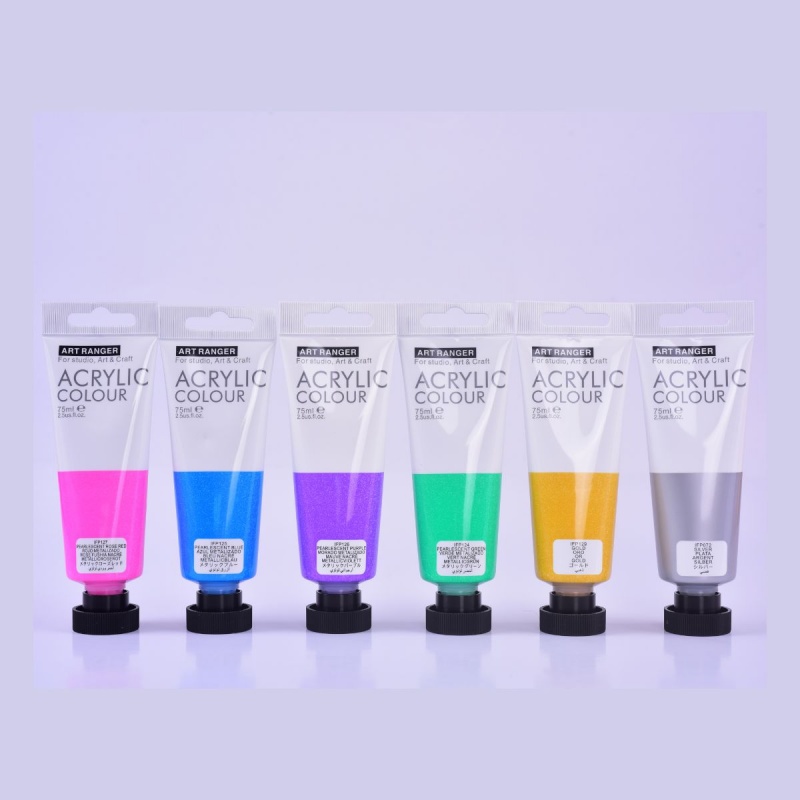 Culori acrilice Magi-Wap Art Rangers, 75ml, culori sidefate, FEA75T
