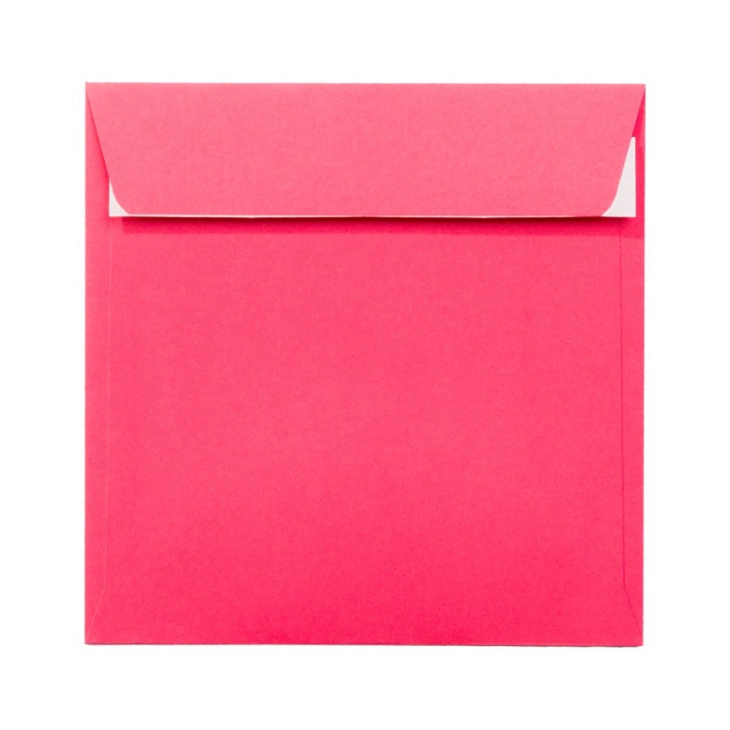 Plic color PC1616G, fucsia, 120g/mp, 160x160mm, autoadeziv, set 25 buc