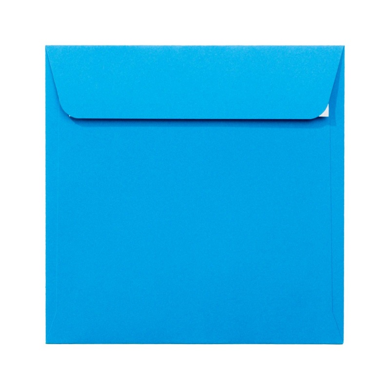 Plic color PC1616A, albastru, 120g/mp, 160x160mm, autoadeziv, set 25 buc