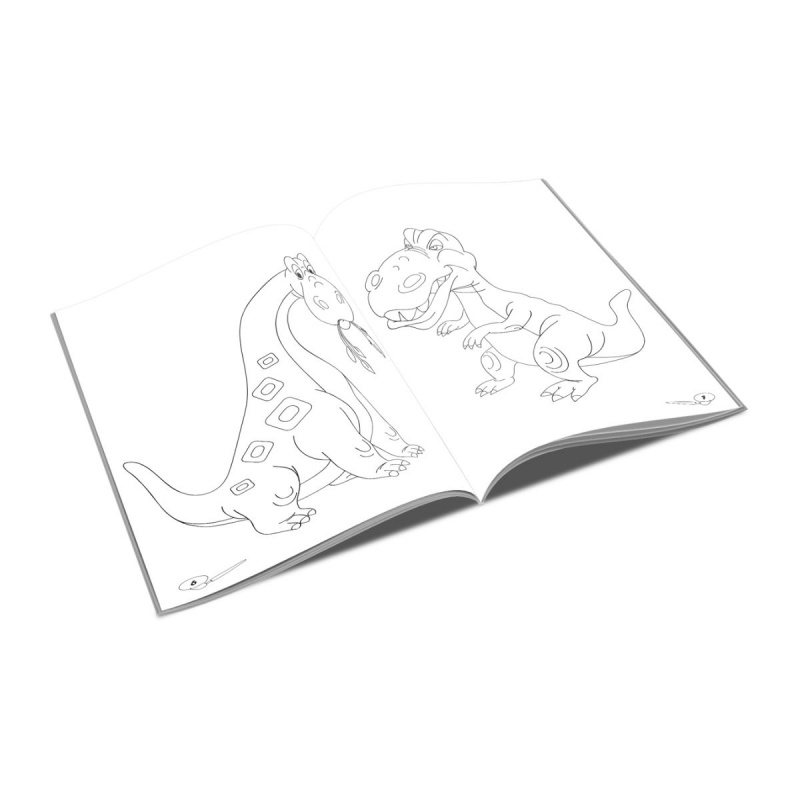 Carte de colorat B5, Dinozauri, Unicart