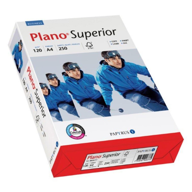 Hartie copiator A4 Plano Superior 88026786, 120g/mp, top 250 coli