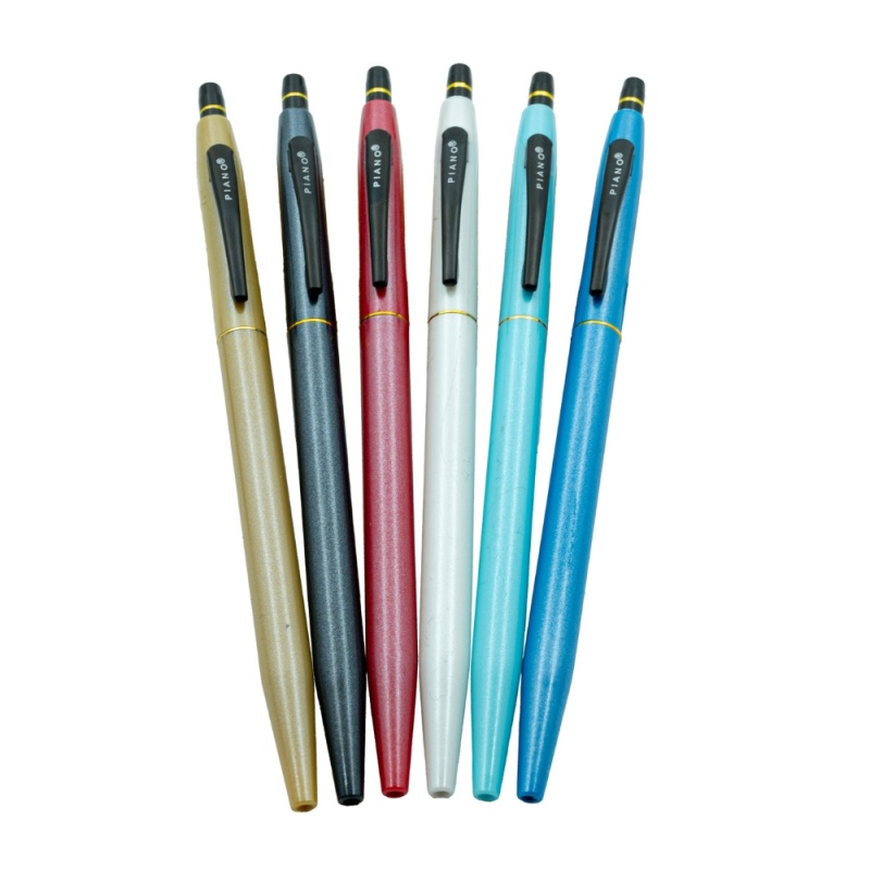 Pix cu bila CNX PS-008 Piano, 0.7mm, corp color perlat, scriere albastru