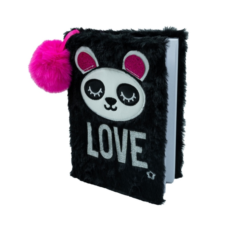 Jurnal CNX A5-2, A5, coperta velur, model love/panda
