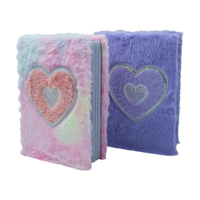 Jurnal CNX A5-1, A5, coperta velur, model inima