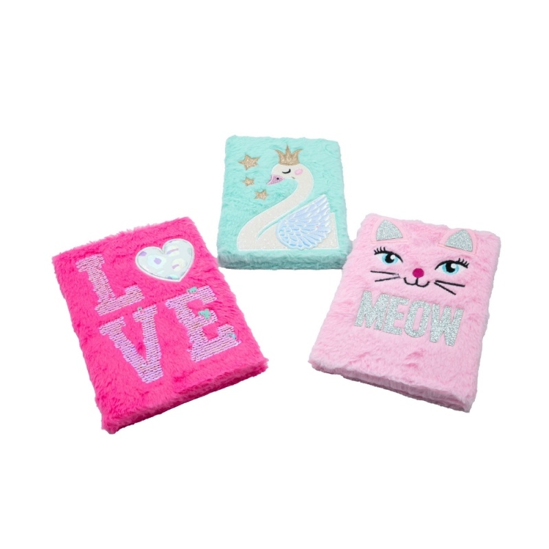 Jurnal CNX A5-4, A5, coperta velur, model lebada/love