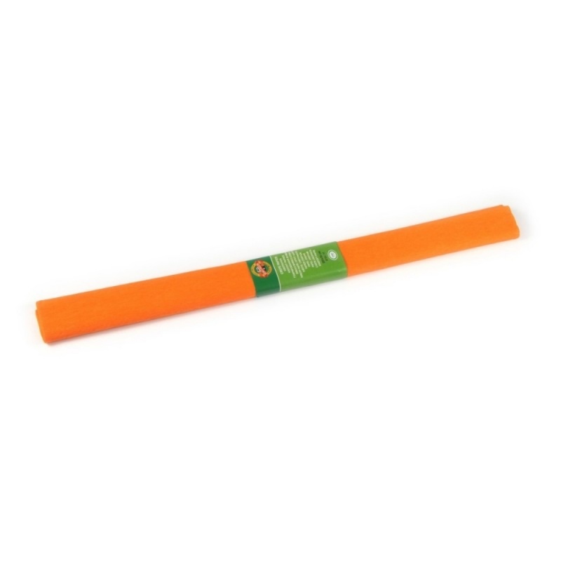 Hartie creponata Koh-i-noor K9755-11, 50x200cm, portocaliu deschis, set 10 role