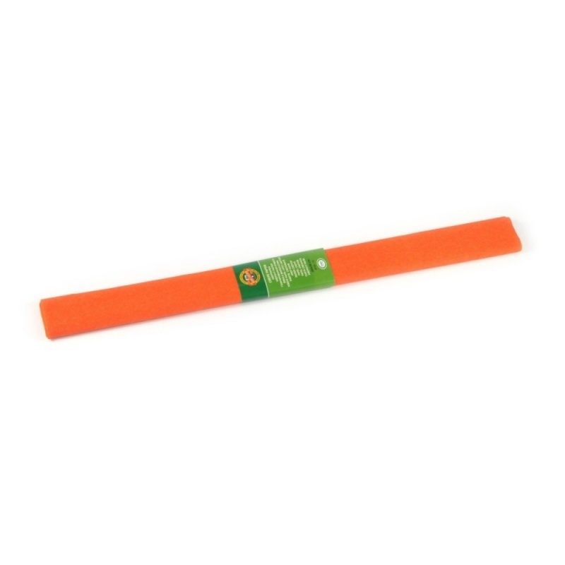 Hartie creponata Koh-i-noor K9755-12, 50x200cm, portocaliu, set 10 role