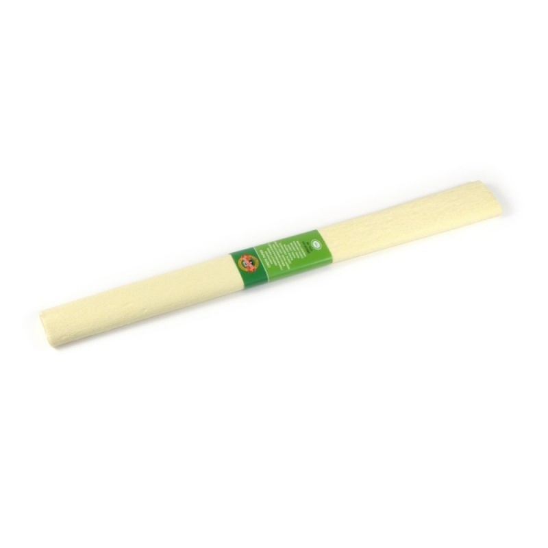 Hartie creponata Koh-i-noor K9755-08, 50x200cm, galben deschis, set 10 role