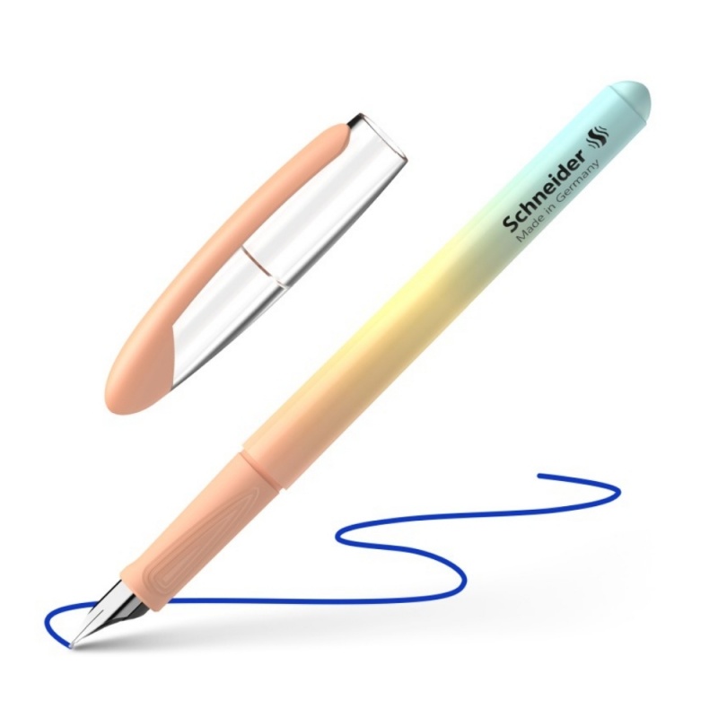 Stilou Schneider Voyage STI197 / 1614 40, varf M, alimentare rezerve, corp plastic roz pastel, grip cauciucat