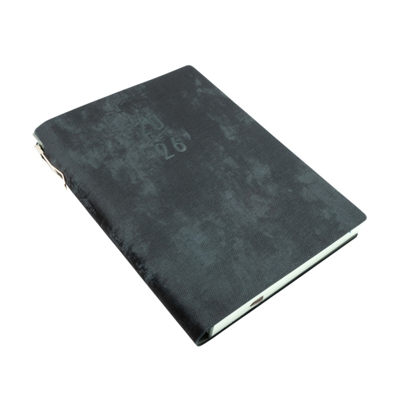Agenda A5 datata + pix, CNX 2026-163, planner, 168 pagini, neagra