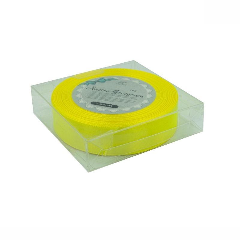 Accesorii creatie - panglica satin, galben fluorescent, 2cm x 22.86m, ZEBRA 323037