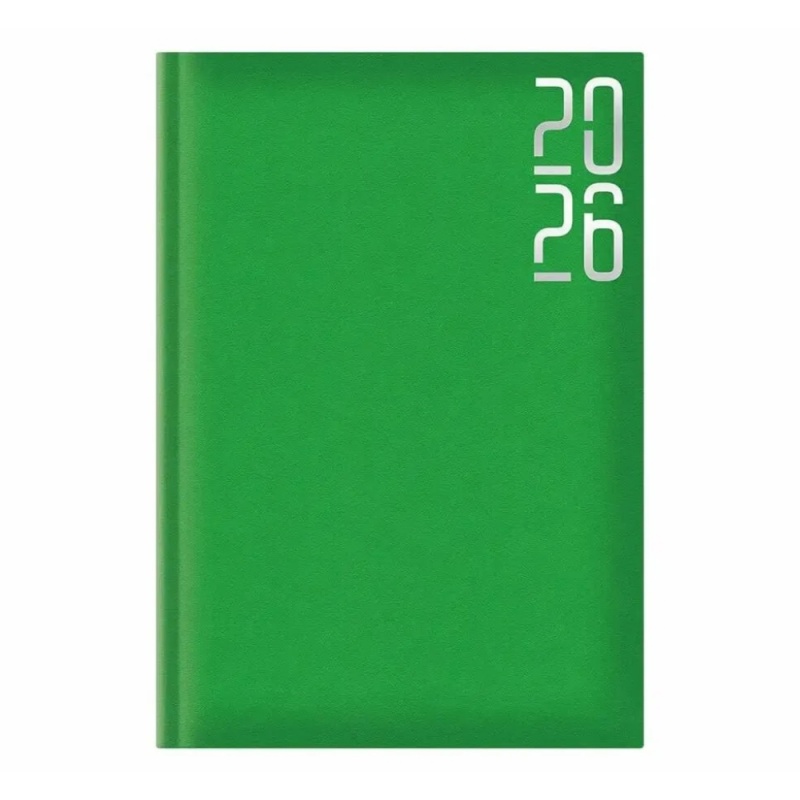 Agenda A5 datata 2026 Artibest EJ-1203, 336 pagini, coperta buretata verde deschis