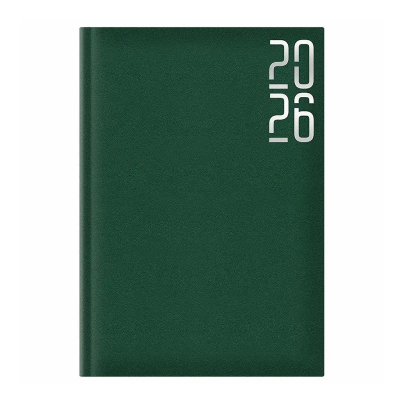 Agenda A5 datata 2026 Artibest EJ-1205, 336 pagini, coperta buretata verde