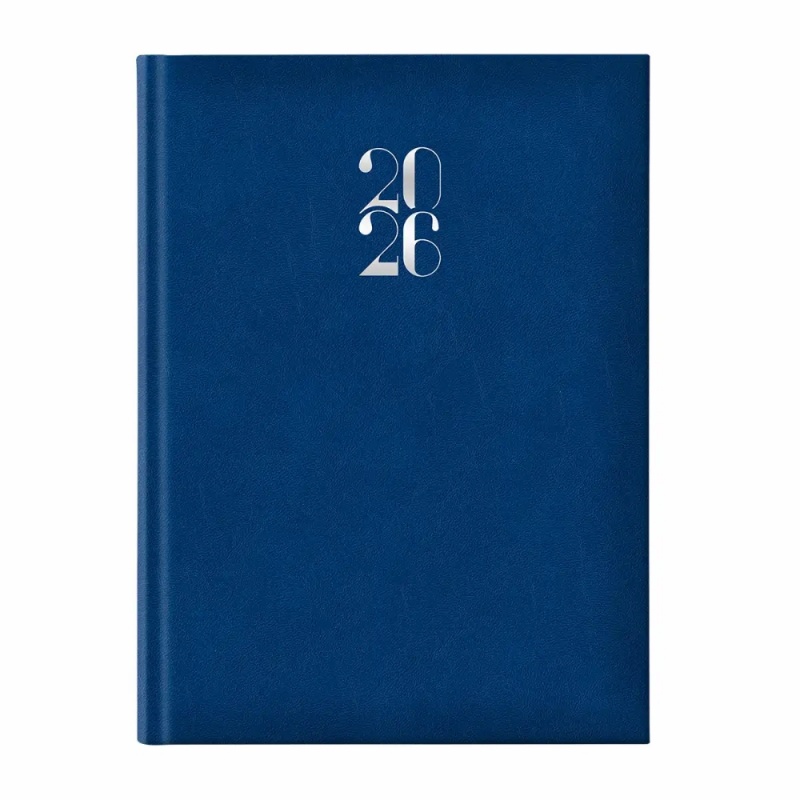 Agenda A4 datata 2026 Artilux EJ-1102, 128 pagini ivory, coperta buretata albastra