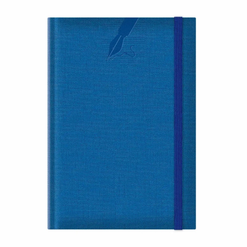 Agenda A5 nedatata Colere EJ-1505, 224 pagini, cu elastic, albastru royal