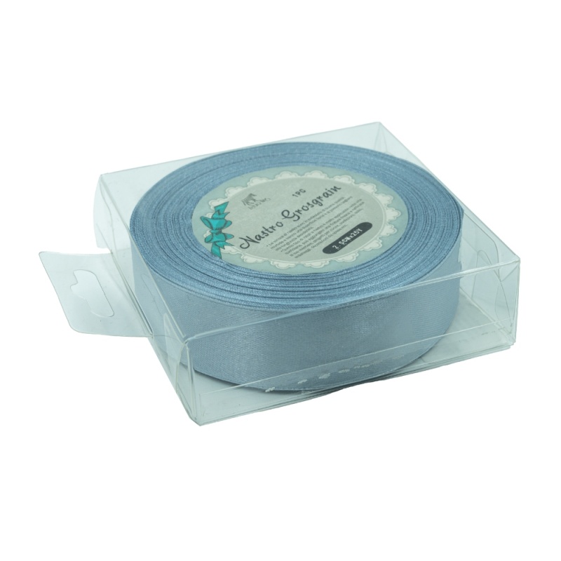 Accesorii creatie - panglica satin, gri, 2.5cm x 22.86m, ZEBRA 323044