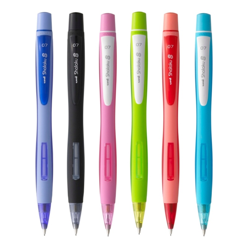 Creion mecanic UNI Shalaku M7-228, 0.7mm, cu guma de sters, diverse culori
