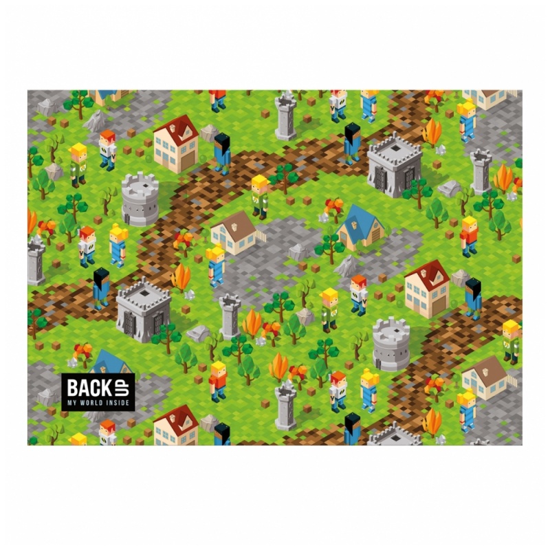 Mapa birou Starpak Pixele Miasto, 49.5x34.5cm, cu 2 fete, 549251