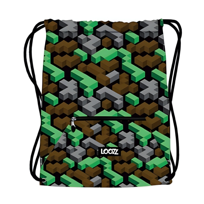 Rucsac cu snur pentru copii St.Majewski Play Games, negru, 720253
