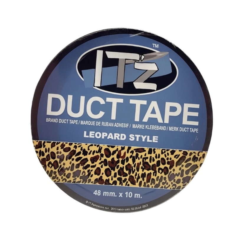 Banda adeziva decorativa, 48mm x 10m, ITZ DucTape 10, Leopard Style 02100