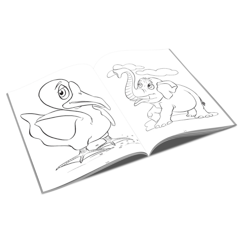 Carte de colorat A4, Robo, 96 pagini, Unicart