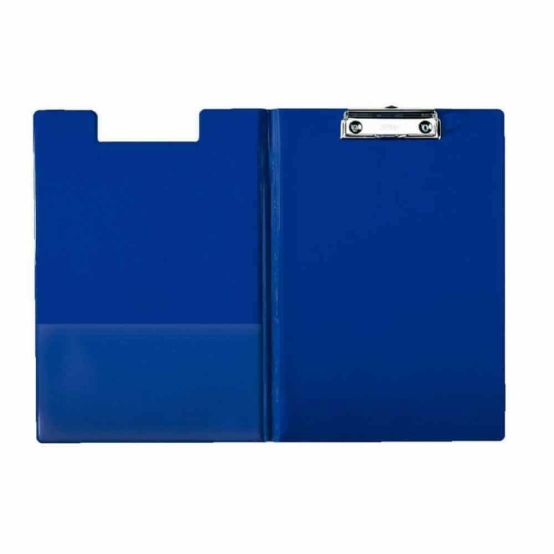 Clipboard A4 dublu Esselte 56045, pvc cu buzunar, albastru