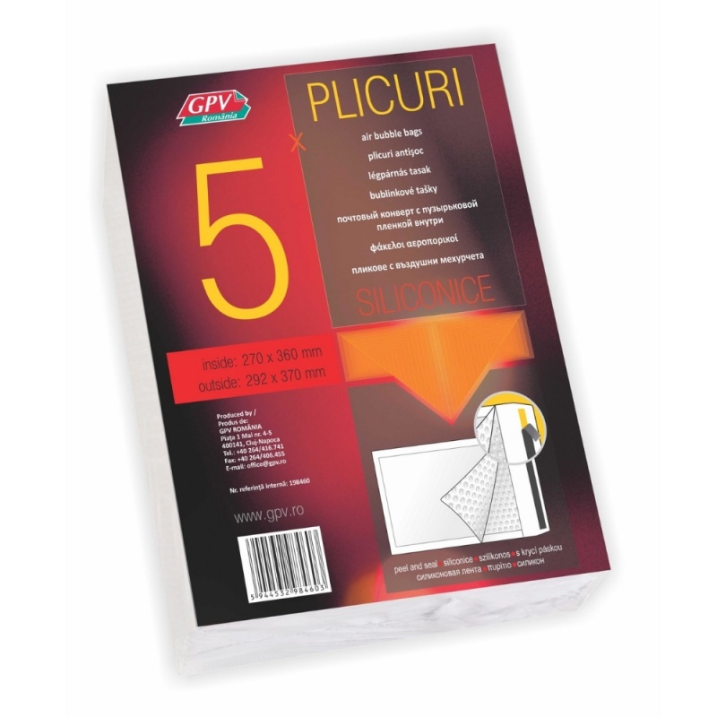 Plic antisoc H18 GPV 198460, alb, 292x370mm / 270x360mm, set 5 buc