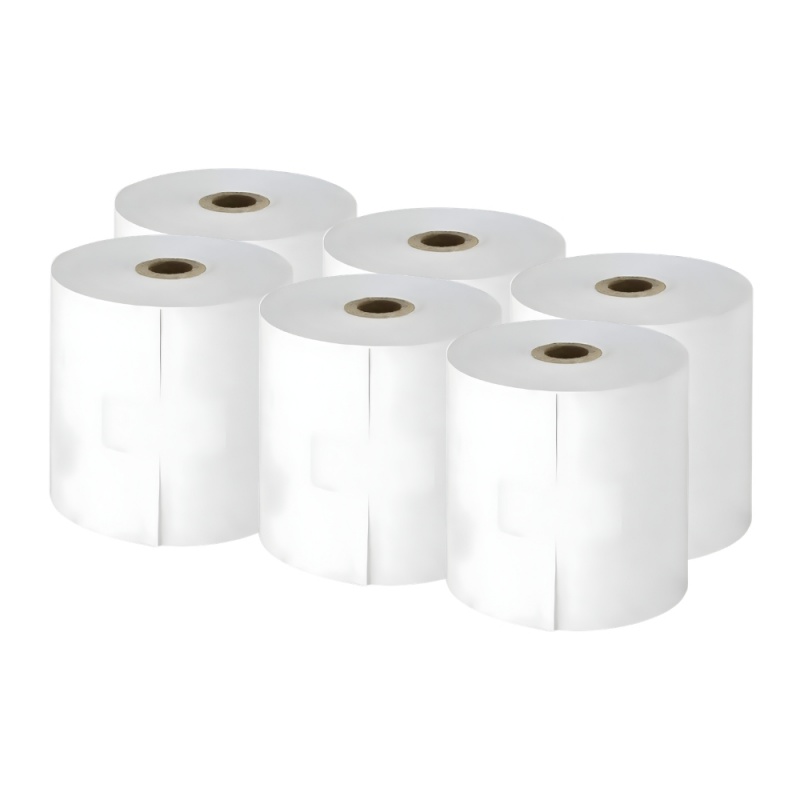 Hartie termica pentru casa de marcat si POS, 80mm x 60m, alb, 1 exemplar, set 6 role