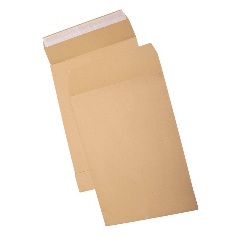 Plic cu burduf C4T GPV, kraft, 120g/mp, 229x324x40mm, siliconic
