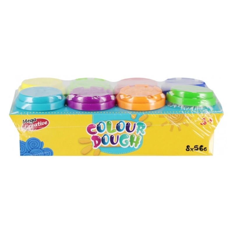 Plastilina Mega Creative Colour Dough 545756, 5x6x5cm, 8x56g, set 8 culori