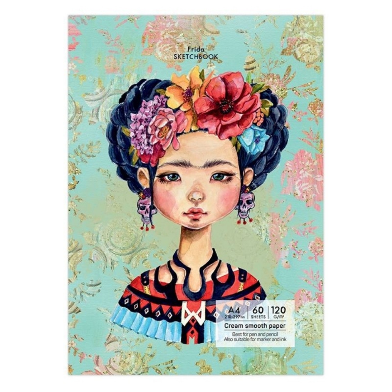 Blocnotes A5 Drasca, 60 file, 120g, lipit, 14.8x21cm, frida 900900233