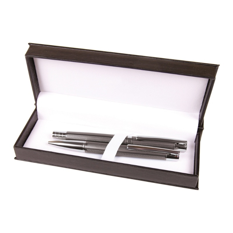 Set cadou roller + pix Cresco, corp metalic diverse culori, cutie cu magnet